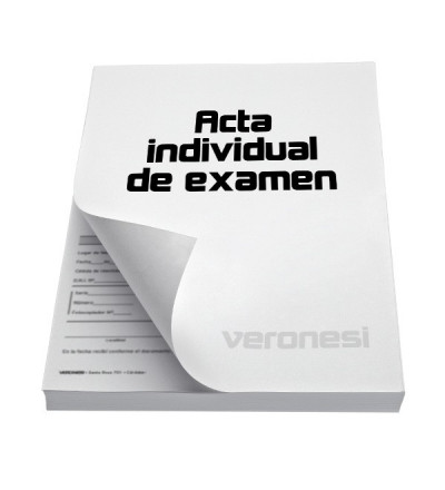 Acta Individual Examen F.884 B X 50